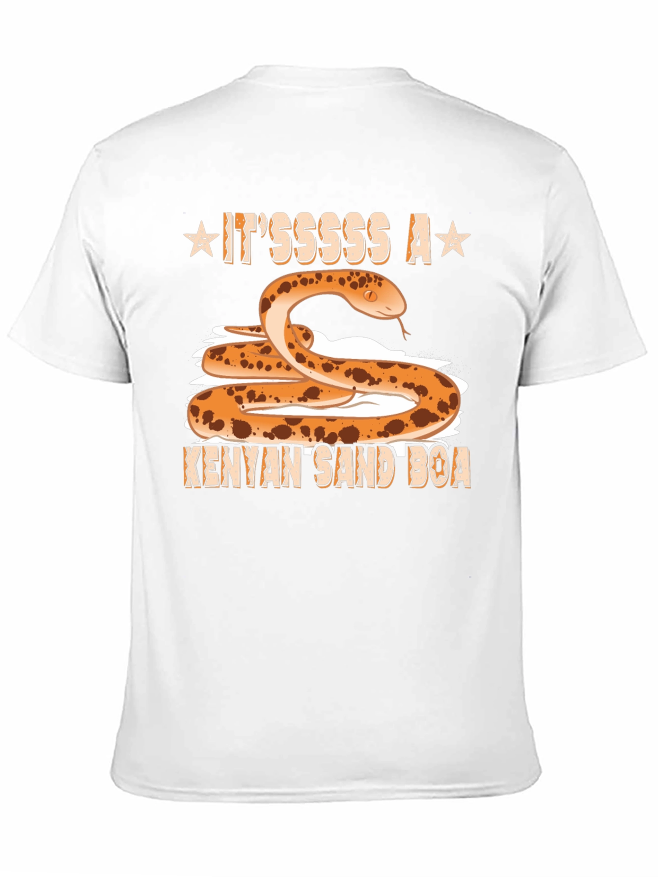 Camiseta Negra con Diseño de Boa de Arena Keniana