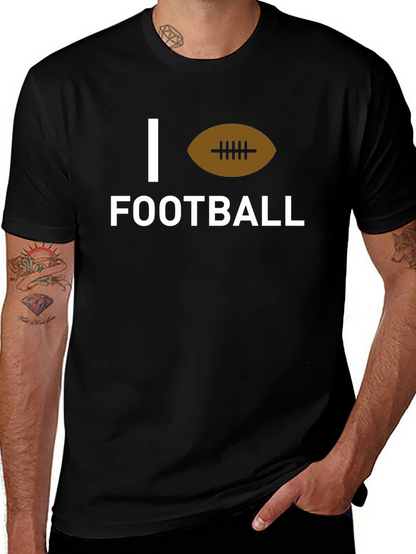 Camiseta Negra I Love Football