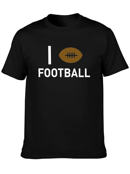 Camiseta Negra I Love Football