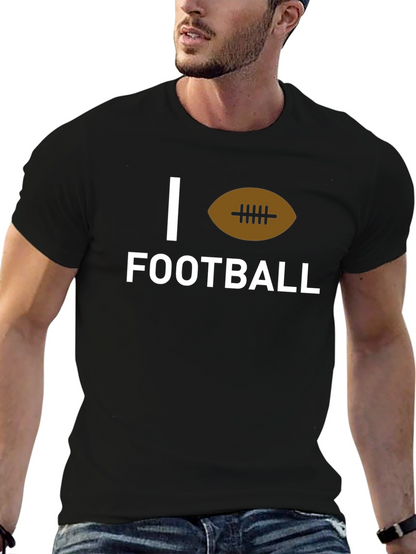 Camiseta Negra I Love Football