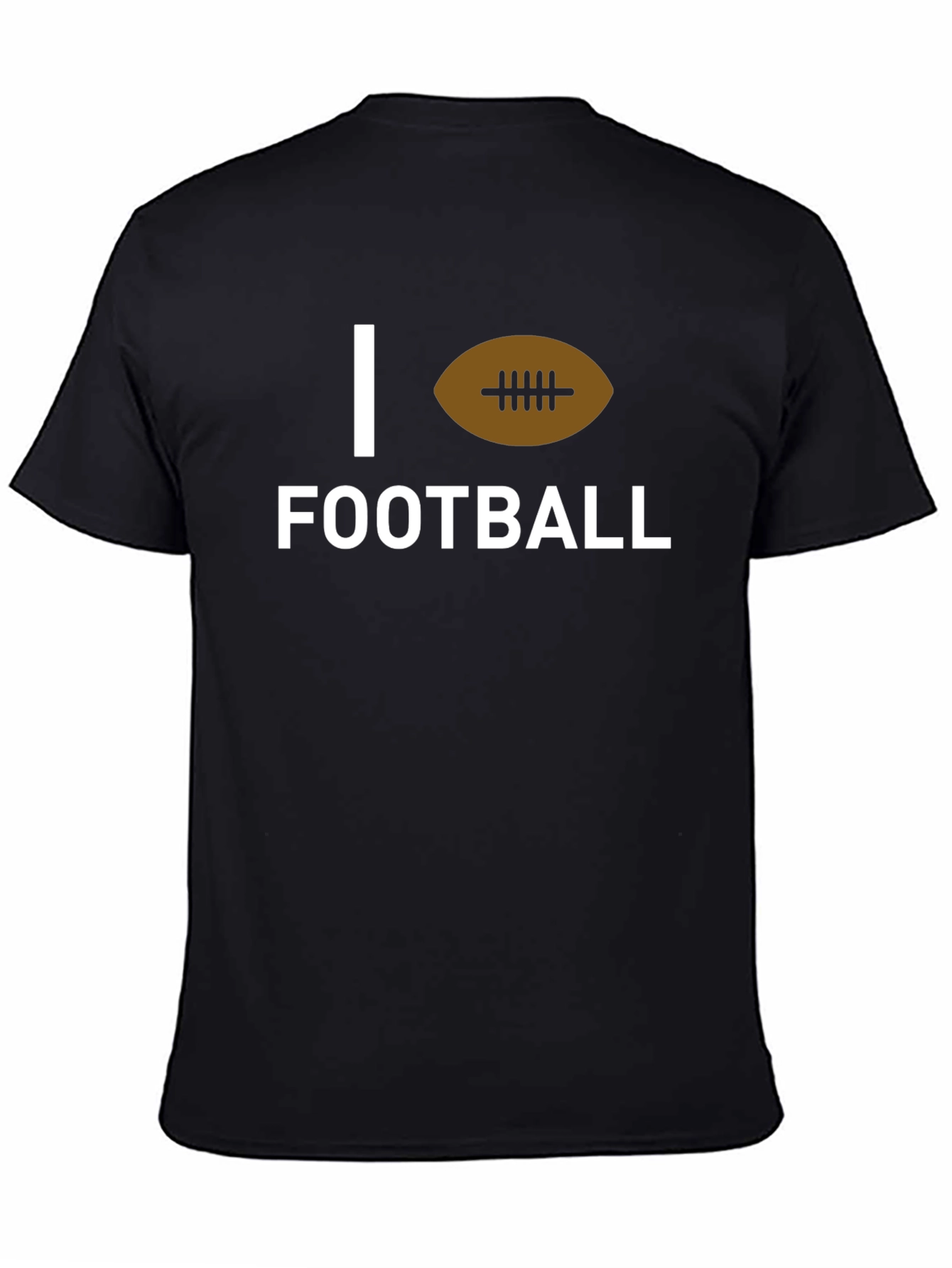 Camiseta Negra I Love Football