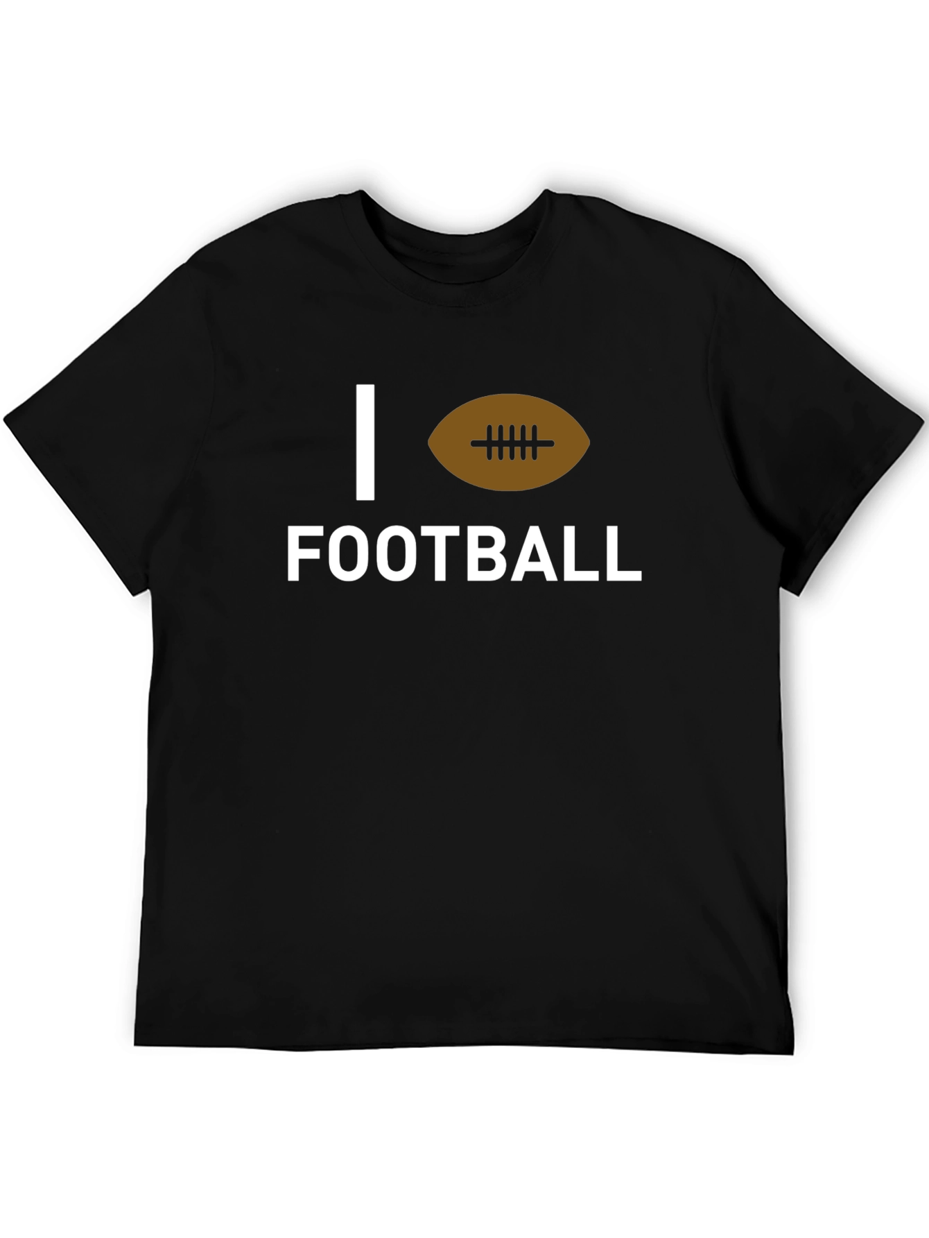 Camiseta Negra I Love Football