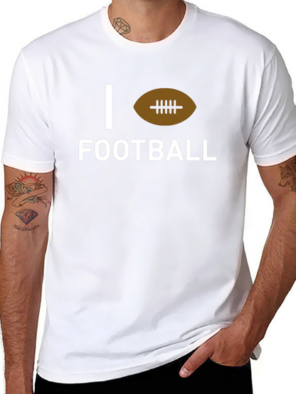 Camiseta Negra I Love Football