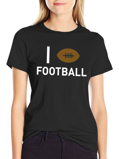 Camiseta Negra I Love Football
