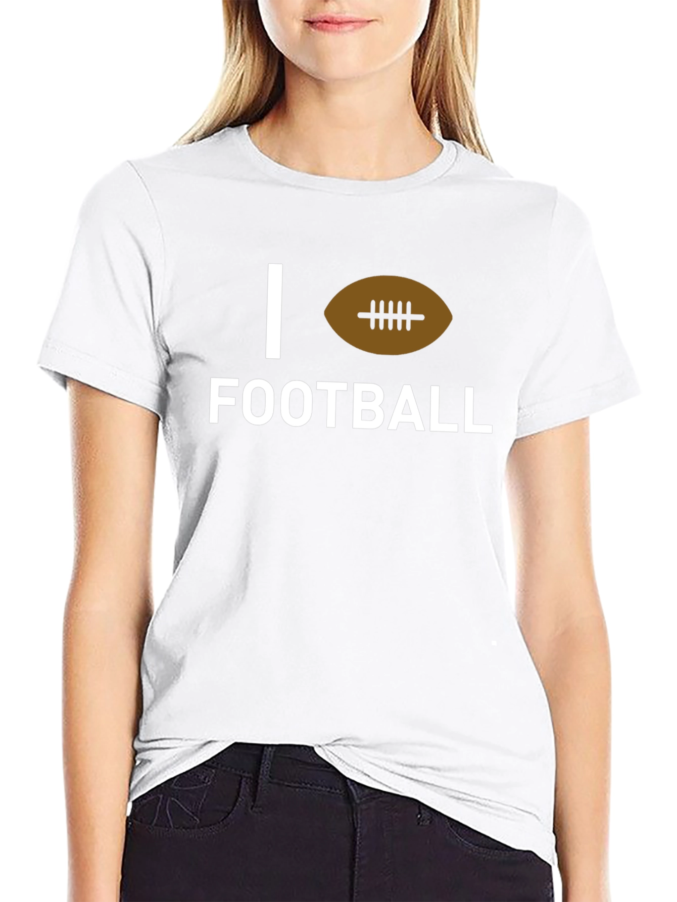 Camiseta Negra I Love Football