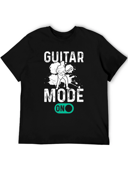 Camiseta Negra Guitar Mode ON