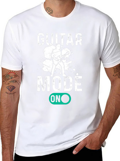 Camiseta Negra Guitar Mode ON