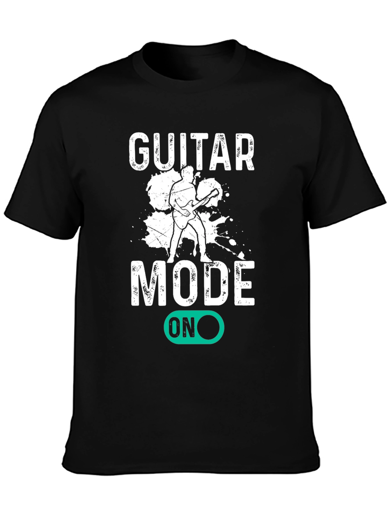 Camiseta Negra Guitar Mode ON