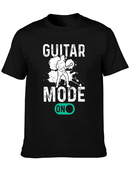 Camiseta Negra Guitar Mode ON