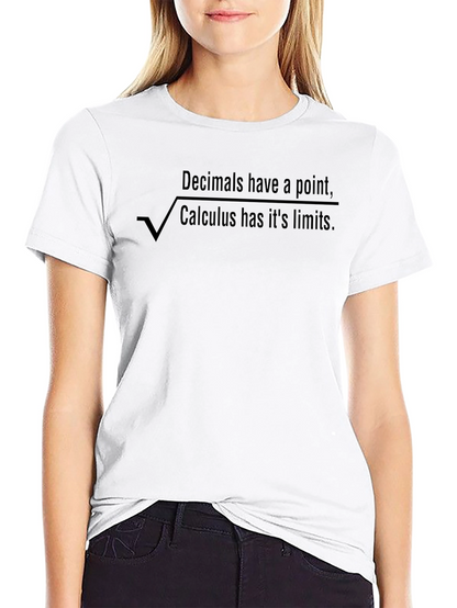 Camiseta Negra Cálculo - Humor Matemático