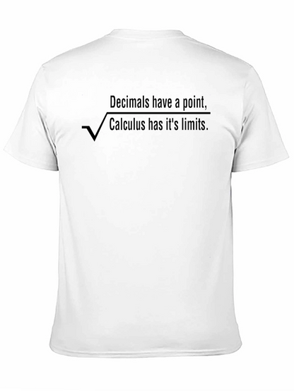 Camiseta Negra Cálculo - Humor Matemático