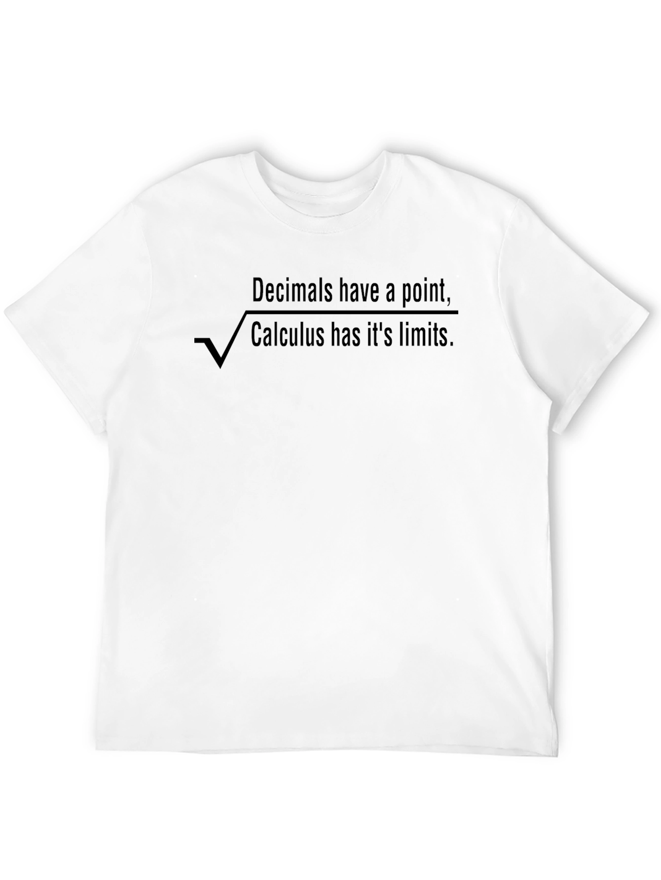 Camiseta Negra Cálculo - Humor Matemático