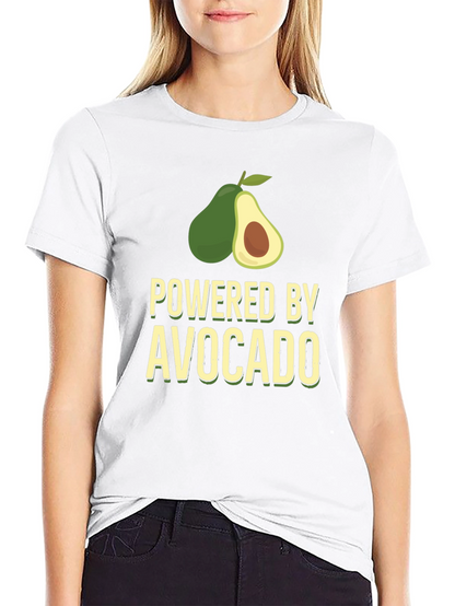 Camiseta Negra Powered by Avocado para Hombre