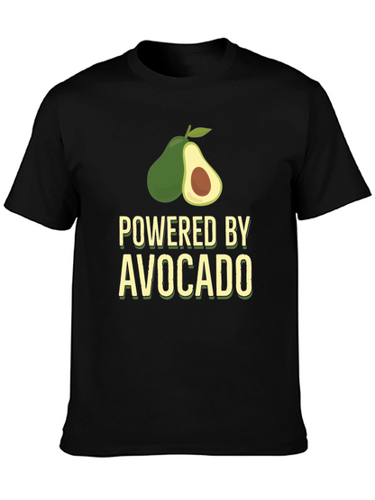 Camiseta Negra Powered by Avocado para Hombre