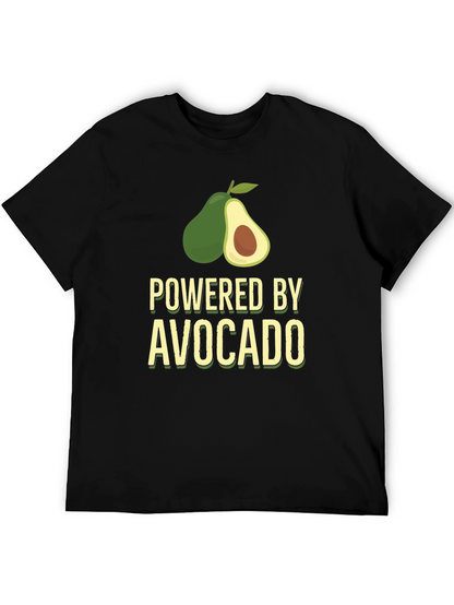 Camiseta Negra Powered by Avocado para Hombre