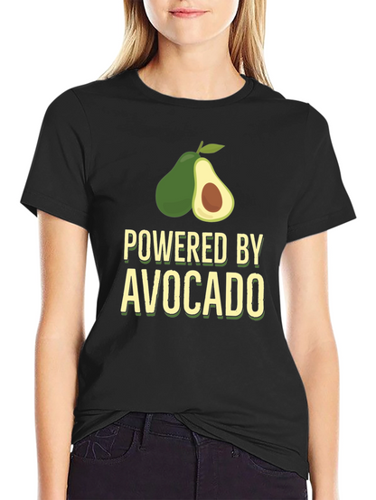 Camiseta Negra Powered by Avocado para Hombre
