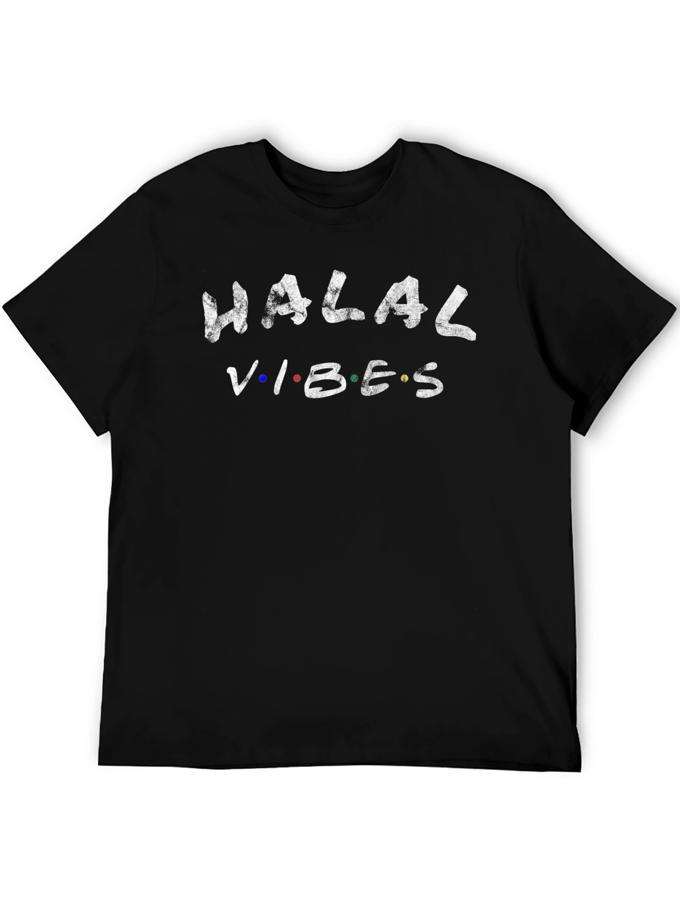 Camiseta Negra con Diseño Halal Vibes