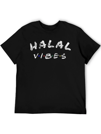 Camiseta Negra con Diseño Halal Vibes