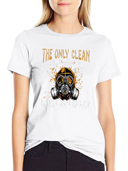 Camiseta Energía Nuclear Limpia - Diseño Único