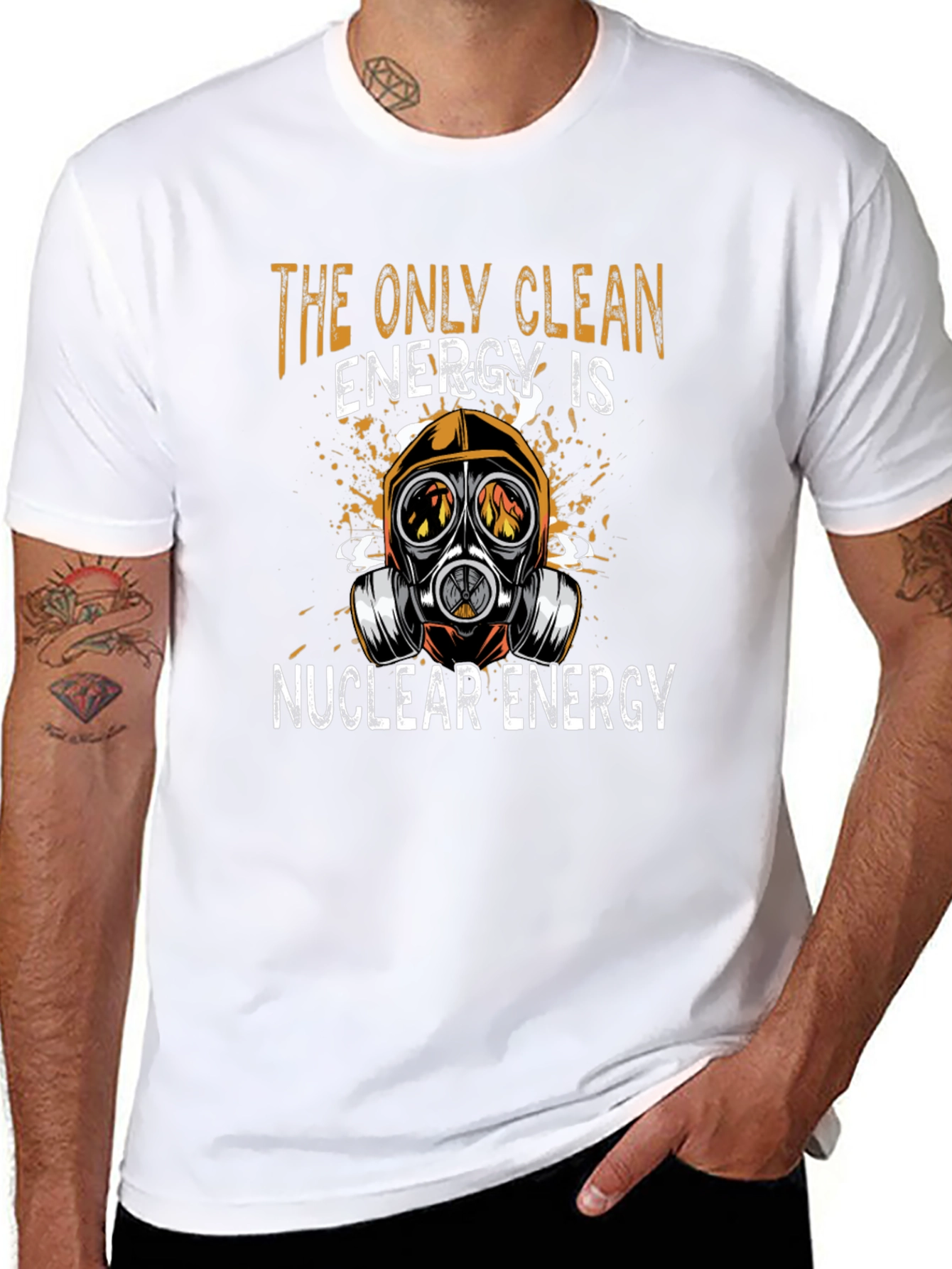 Camiseta Energía Nuclear Limpia - Diseño Único