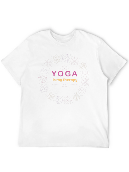 Camiseta Negra Yoga is My Therapy