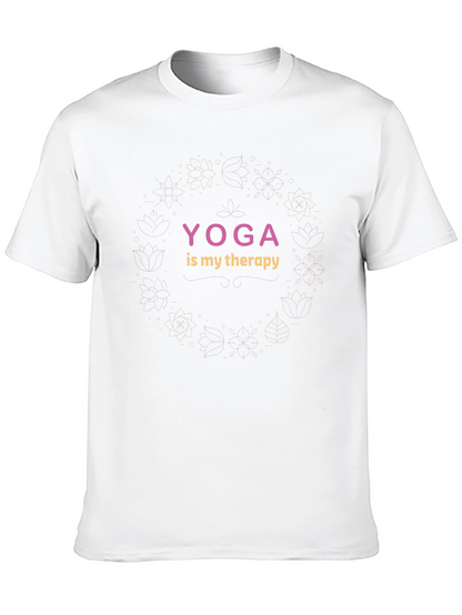 Camiseta Negra Yoga is My Therapy