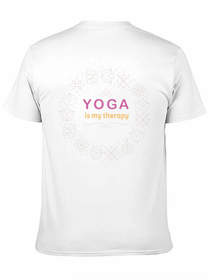 Camiseta Negra Yoga is My Therapy