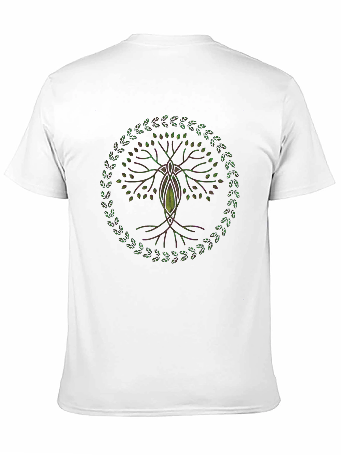 Camiseta Negra con Diseño de Árbol de la Vida