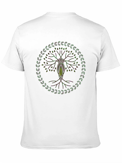 Camiseta Negra con Diseño de Árbol de la Vida