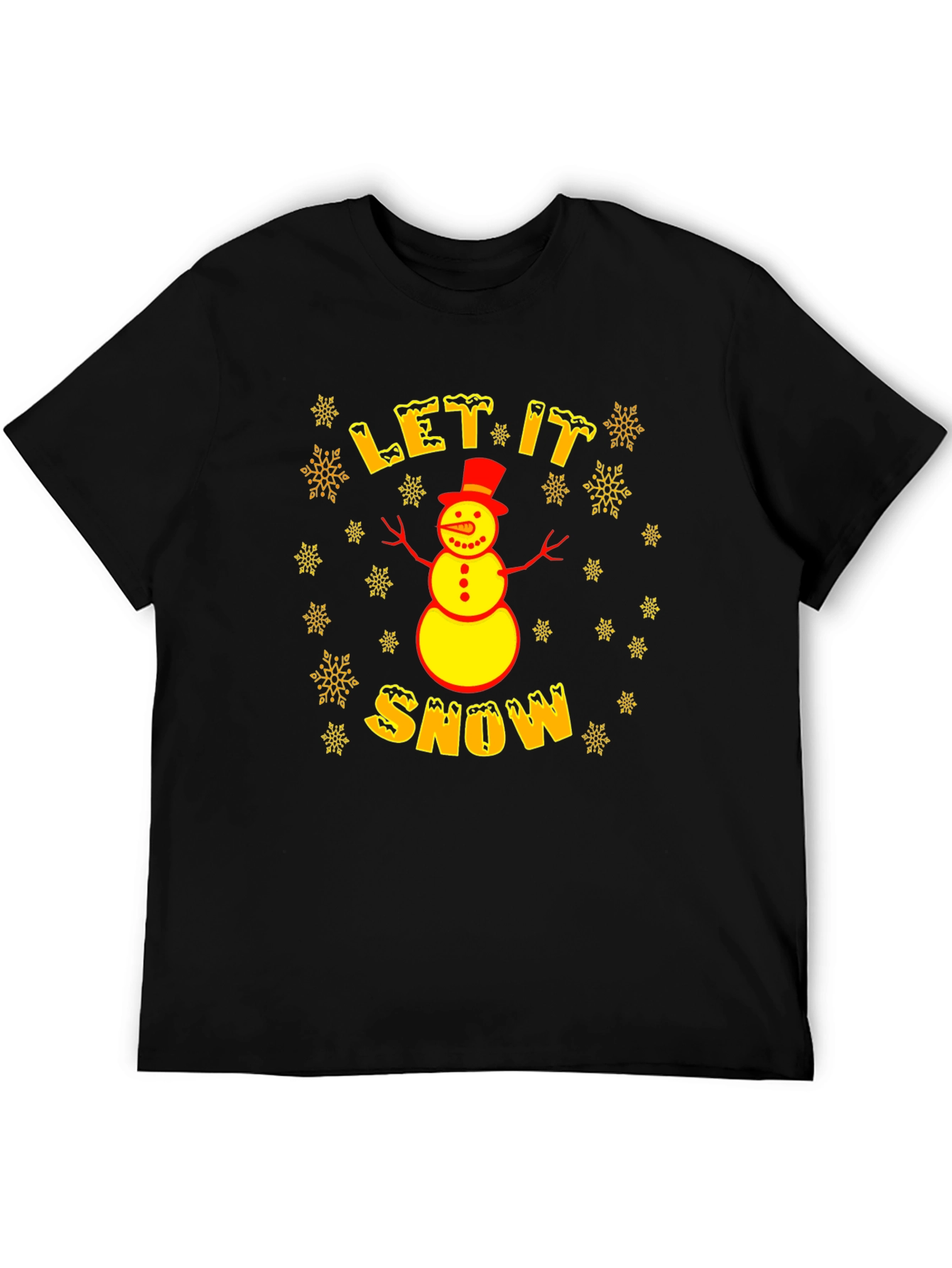 Camiseta Hombre Invierno Let it Snow