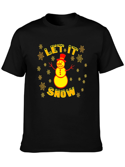 Camiseta Hombre Invierno Let it Snow