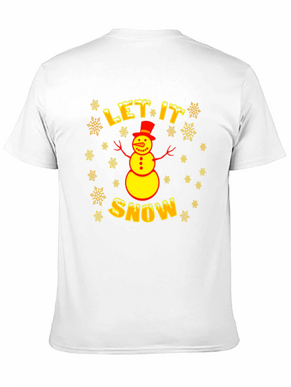 Camiseta Hombre Invierno Let it Snow