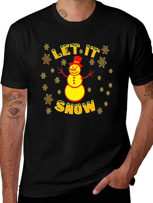 Camiseta Hombre Invierno Let it Snow