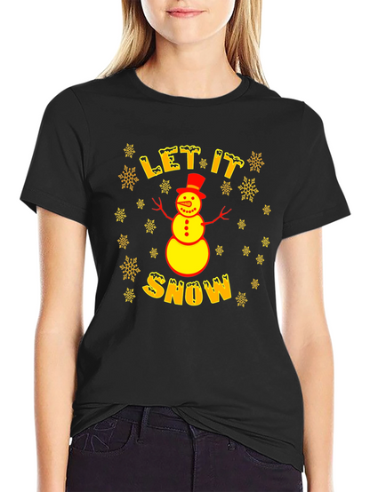 Camiseta Hombre Invierno Let it Snow