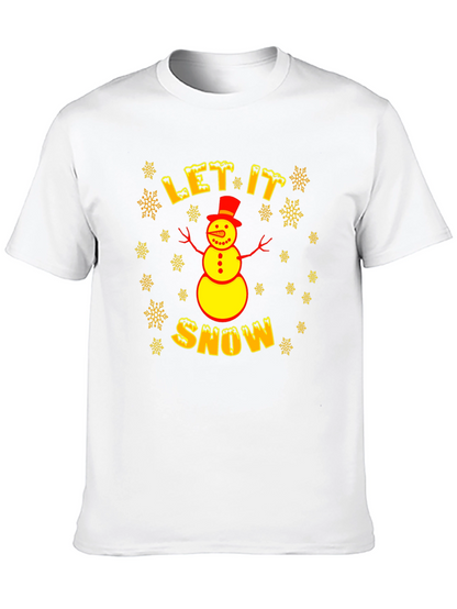 Camiseta Hombre Invierno Let it Snow