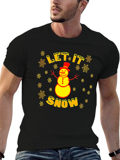 Camiseta Hombre Invierno Let it Snow