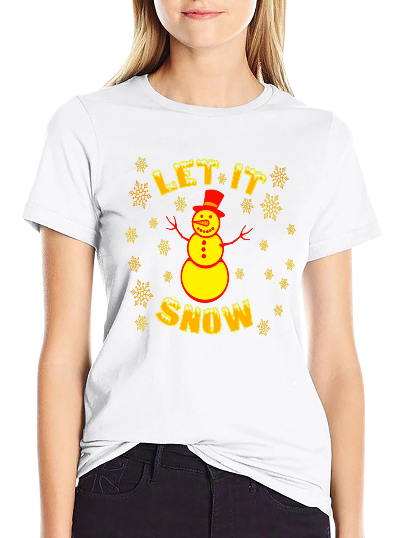 Camiseta Hombre Invierno Let it Snow