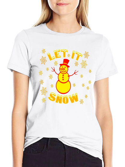 Camiseta Hombre Invierno Let it Snow