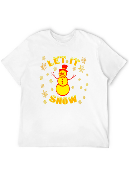 Camiseta Hombre Invierno Let it Snow