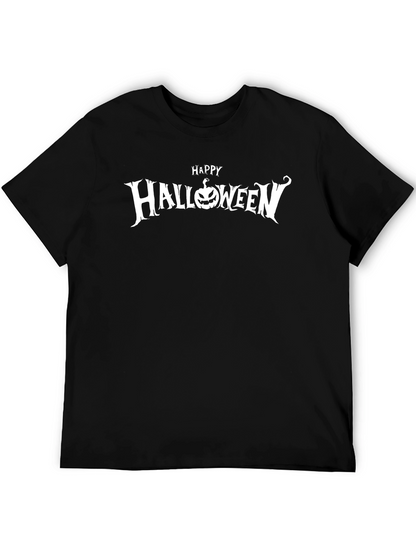 Camiseta Negra Happy Halloween para Hombre