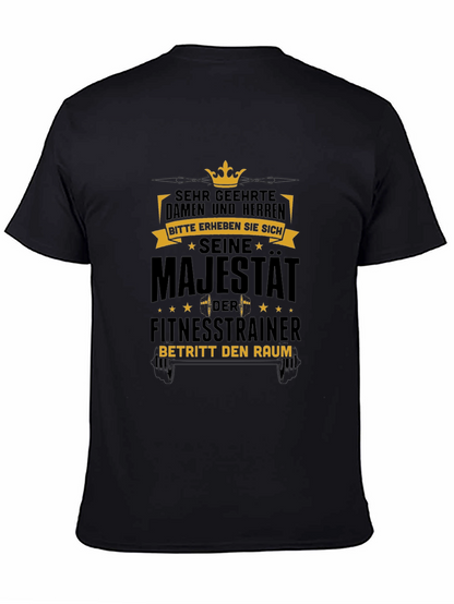Camiseta Negra: Su Majestad el Entrenador