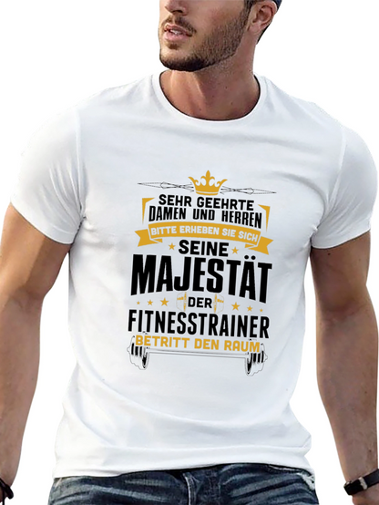 Camiseta Negra: Su Majestad el Entrenador