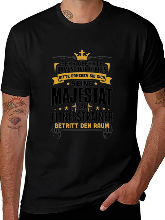 Camiseta Negra: Su Majestad el Entrenador
