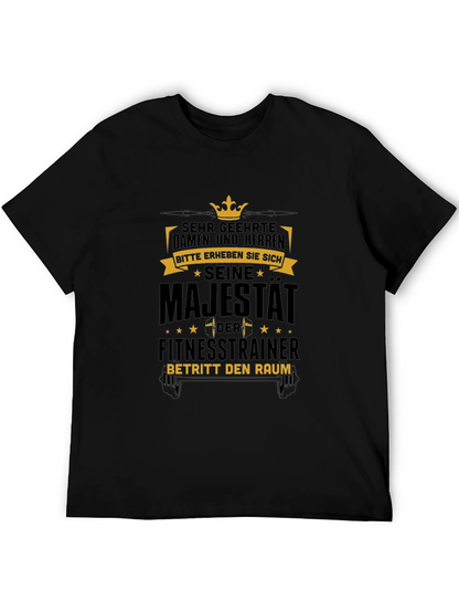 Camiseta Negra: Su Majestad el Entrenador