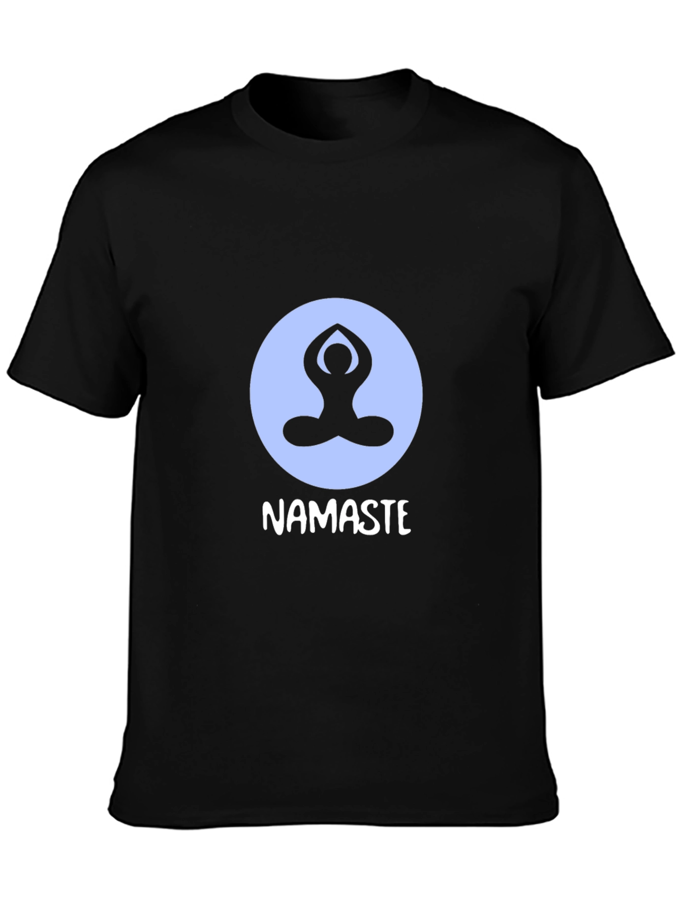 Camiseta Negra con Diseño de Yoga Namaste