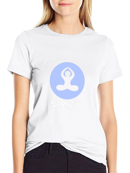 Camiseta Negra con Diseño de Yoga Namaste
