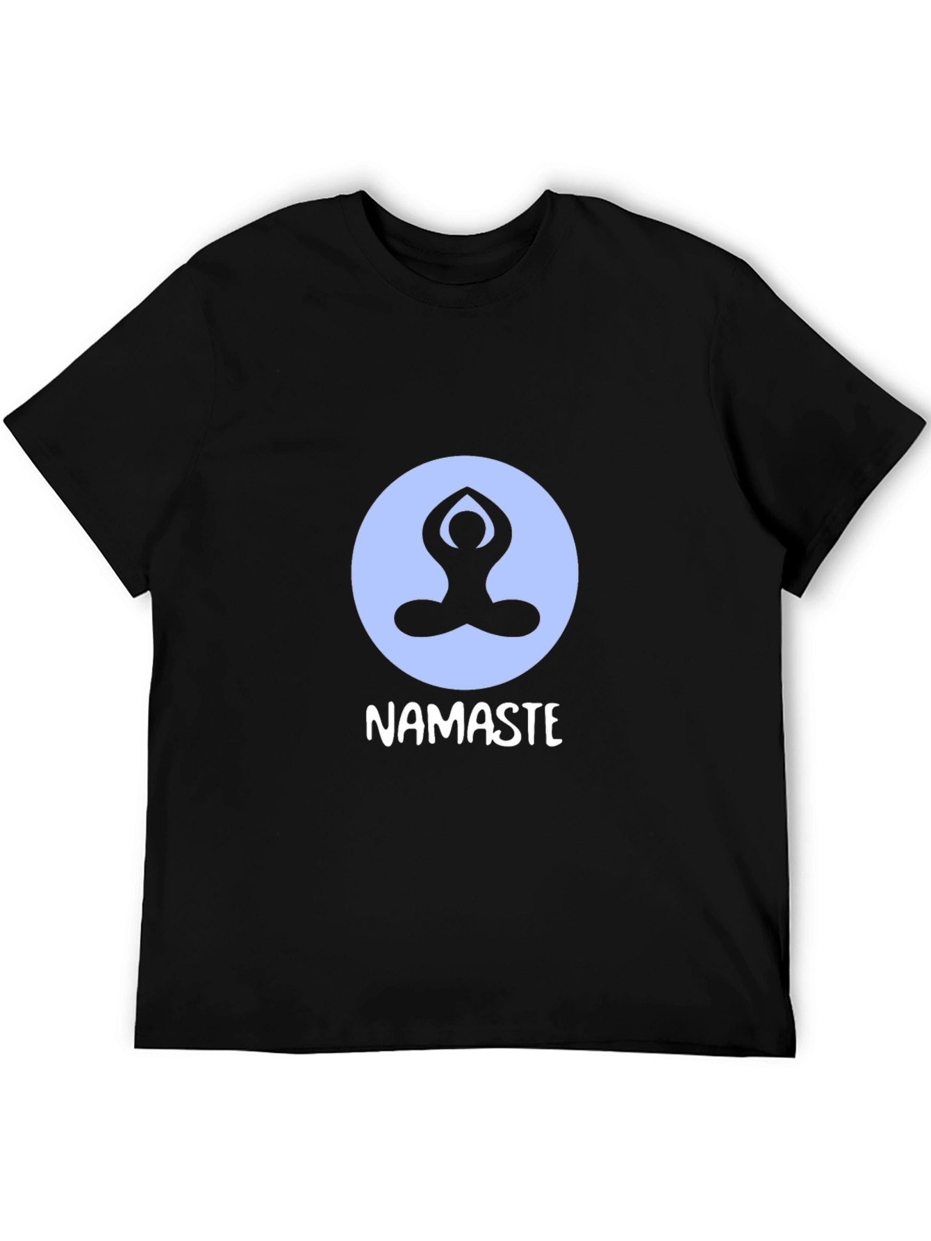 Camiseta Negra con Diseño de Yoga Namaste