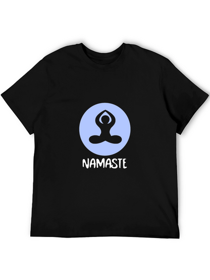 Camiseta Negra con Diseño de Yoga Namaste
