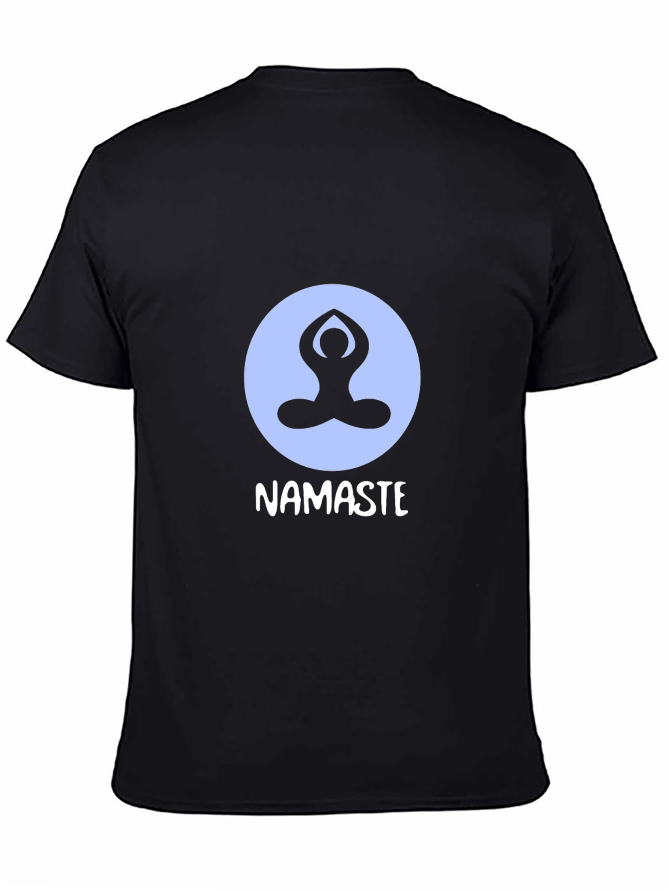 Camiseta Negra con Diseño de Yoga Namaste