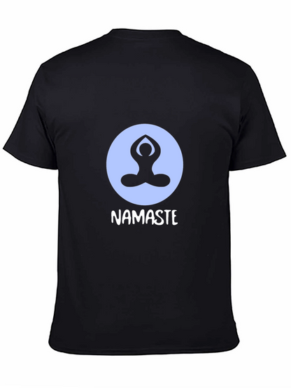 Camiseta Negra con Diseño de Yoga Namaste